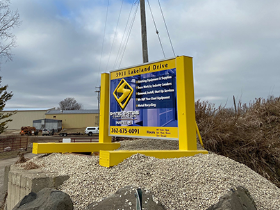 New Sign with Building