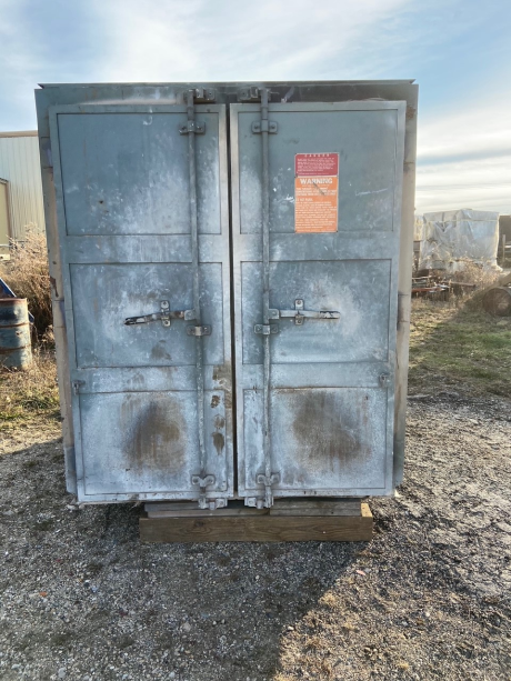 Used Burn Off Oven: ID 5'W x 5'H x 5' Deep